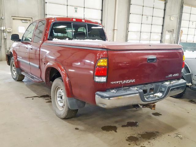 5TBBT44174S446765 - 2004 TOYOTA TUNDRA ACCESS CAB SR5  photo 3