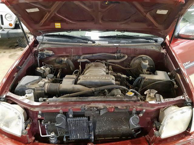 5TBBT44174S446765 - 2004 TOYOTA TUNDRA ACCESS CAB SR5  photo 7