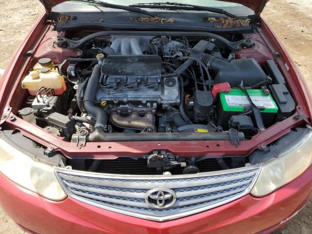 2T1CF28P62C597320 - 2002 TOYOTA CAMRY SOLA SE RED photo 11