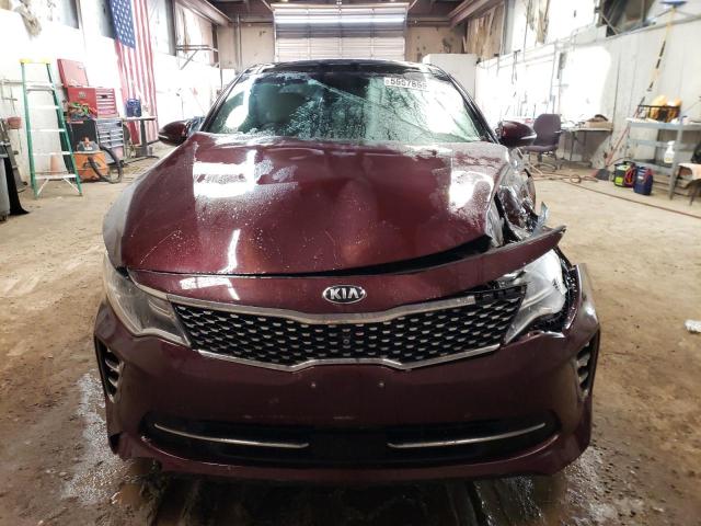 5XXGV4L28GG110534 - 2016 KIA OPTIMA SXL MAROON photo 5