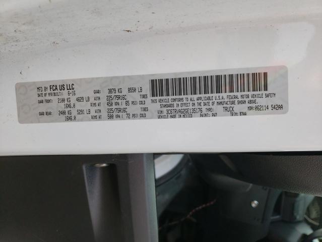 3C6TRVAG2GE135176 - 2016 RAM PROMASTER 1500 STANDARD WHITE photo 13