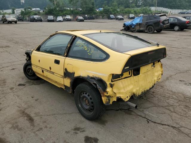 JHMED9368KS005189 - 1989 HONDA CIVIC 1500 CRX SI YELLOW photo 2