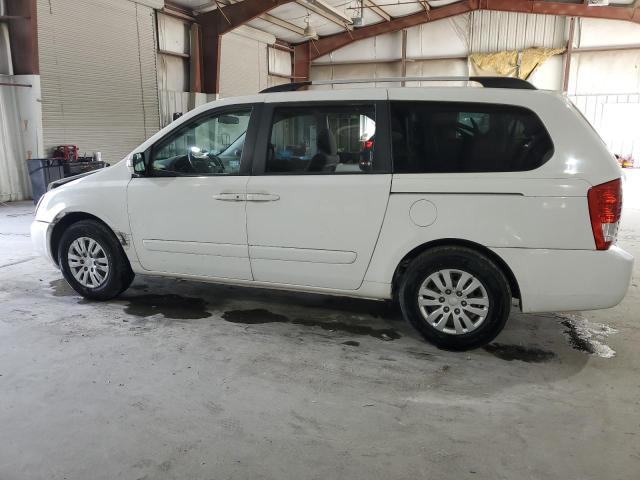 KNDMG4C74C6486889 - 2012 KIA SEDONA LX WHITE photo 2