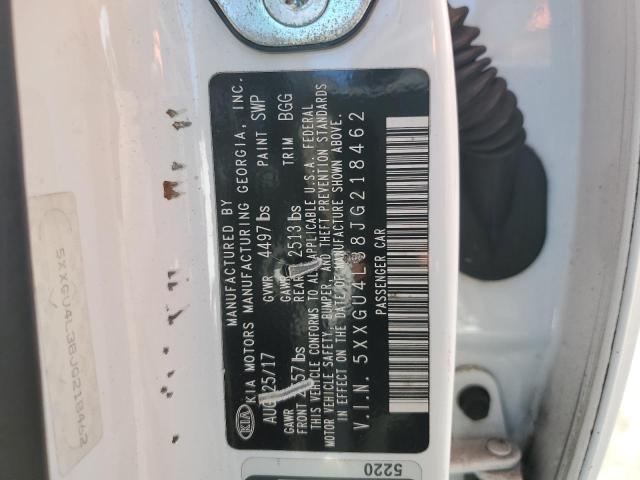 5XXGU4L38JG218462 - 2018 KIA OPTIMA EX თეთრი ფოტო 12