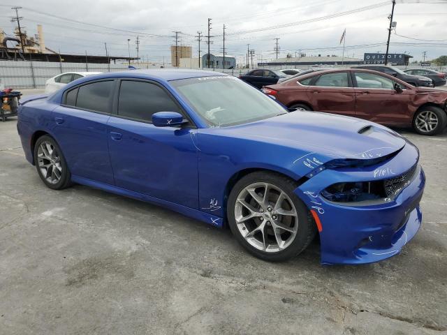 2C3CDXHG8LH155315 - 2020 DODGE CHARGER GT BLUE photo 4