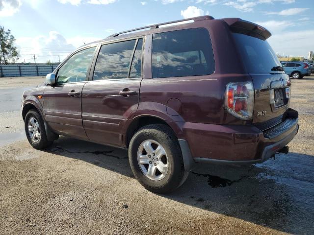 5FNYF28328B004690 - 2008 HONDA PILOT SE BURGUNDY photo 2