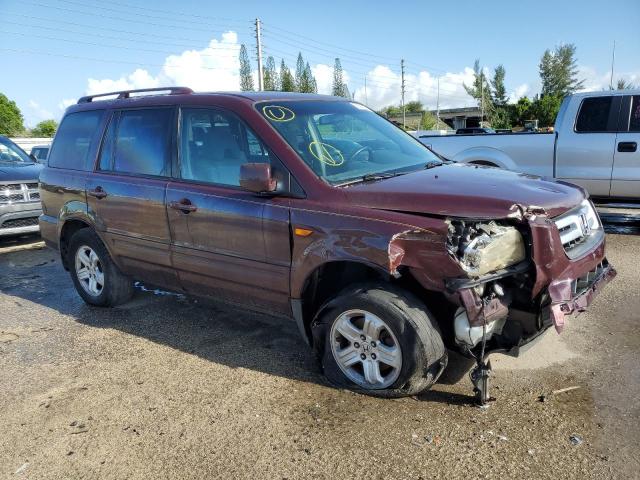 5FNYF28328B004690 - 2008 HONDA PILOT SE BURGUNDY photo 4