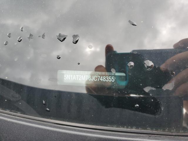 5N1AT2MT6JC748355 - 2018 NISSAN ROGUE S შავი ფოტო 13