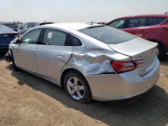 1G1ZD5ST1NF173037 - 2022 CHEVROLET MALIBU LT SILVER photo 2