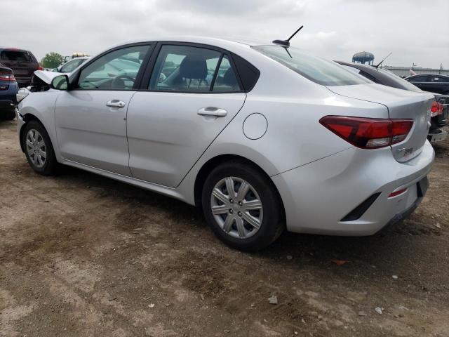 3KPA24AD1NE498148 - 2022 KIA RIO LX SILVER photo 2