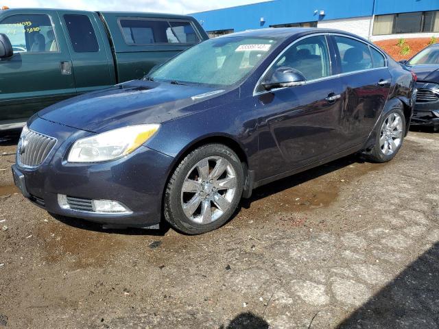 2G4GS5EV8D9156353 - 2013 BUICK REGAL PREMIUM BLUE photo 1