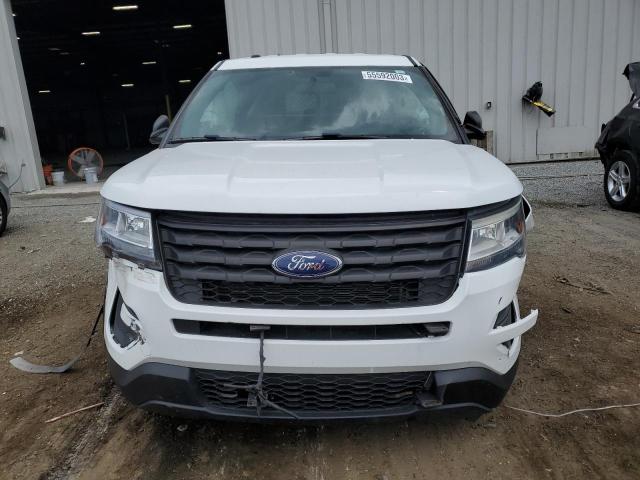 1FM5K8AR0JGB92312 - 2018 FORD EXPLORER POLICE INTERCEPTOR WHITE photo 5