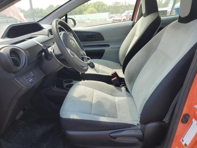 JTDKDTB37D1034510 - 2013 TOYOTA PRIUS C ORANGE photo 7