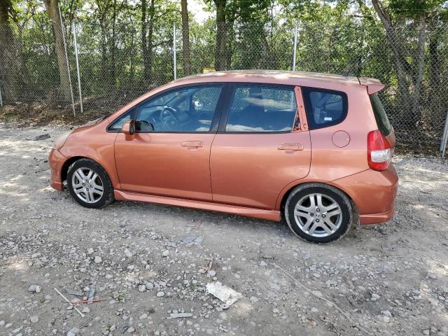 JHMGD38617S051498 - 2007 HONDA FIT S ORANGE photo 2