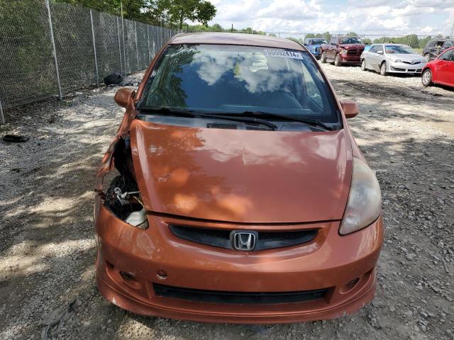 JHMGD38617S051498 - 2007 HONDA FIT S ნარინჯისფერი ფოტო 5