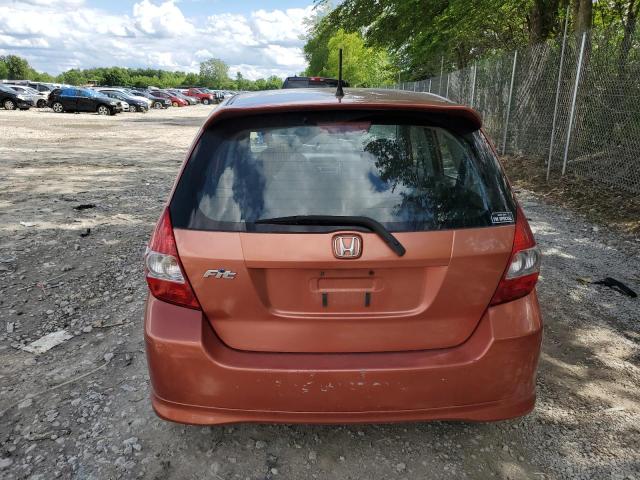JHMGD38617S051498 - 2007 HONDA FIT S ნარინჯისფერი ფოტო 6