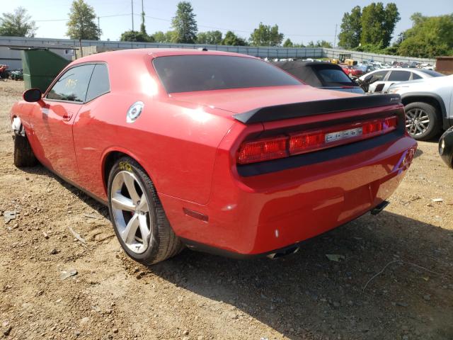 2B3CJ7DW1AH103718 - 2010 DODGE CHALLENGER SRT-8 RED photo 3