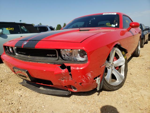 2B3CJ7DW1AH103718 - 2010 DODGE CHALLENGER SRT-8 RED photo 9