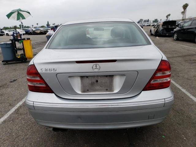 WDBRF54H67F880632 - 2007 MERCEDES-BENZ C 280 SILVER photo 6