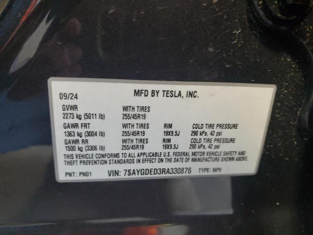 7SAYGDED3RA330876 - 2024 TESLA MODEL Y 石墨色 照片 14