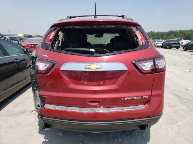 1GNKVJKD8EJ236940 - 2014 CHEVROLET TRAVERSE LTZ RED photo 6