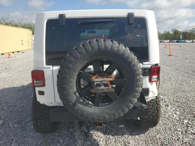 1C4HJWEG8EL257437 - 2014 JEEP WRANGLER U SAHARA 白色 照片 6