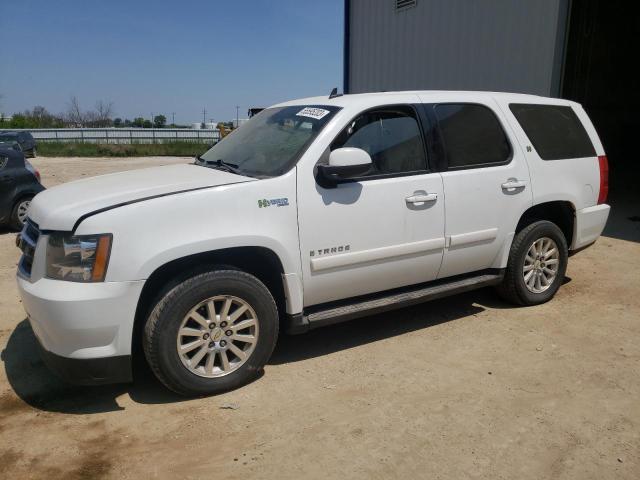 1GNFK13568R245594 - 2008 CHEVROLET TAHOE K1500 HYBRID WHITE photo 1