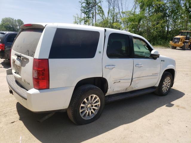 1GNFK13568R245594 - 2008 CHEVROLET TAHOE K1500 HYBRID WHITE photo 3