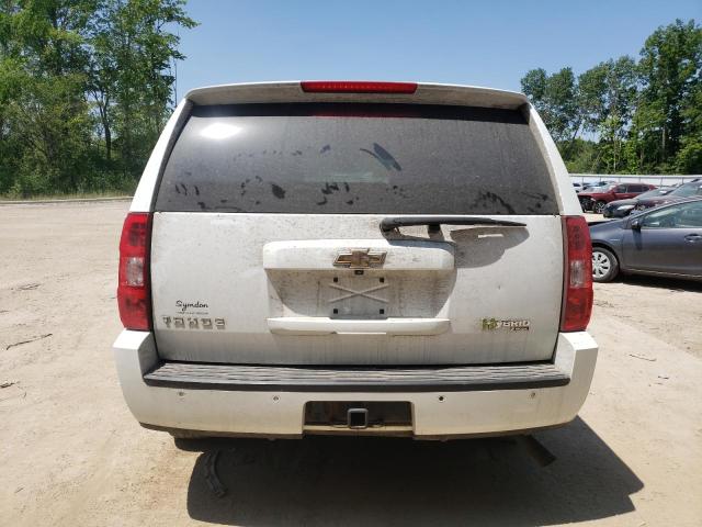 1GNFK13568R245594 - 2008 CHEVROLET TAHOE K1500 HYBRID WHITE photo 6