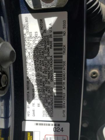 5TEJU62N26Z187013 - 2006 TOYOTA TACOMA DOUBLE CAB PRERUNNER BLUE photo 13