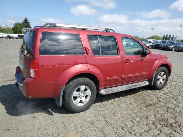 5N1AR18U77C626673 - 2007 NISSAN PATHFINDER LE RED photo 3