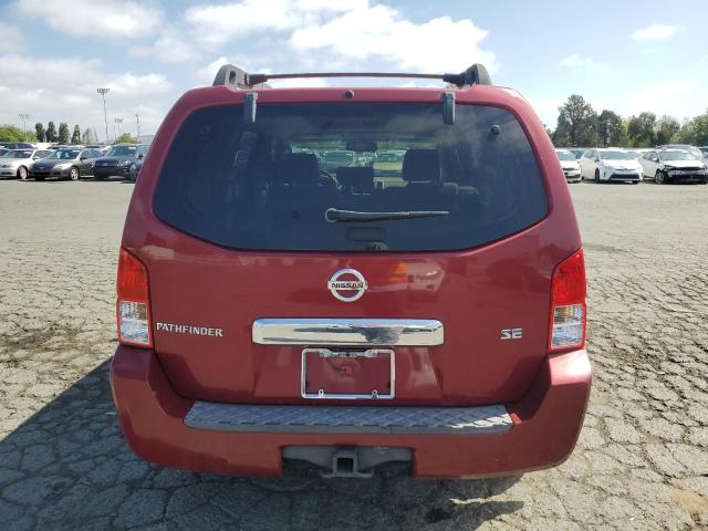 5N1AR18U77C626673 - 2007 NISSAN PATHFINDER LE RED photo 6