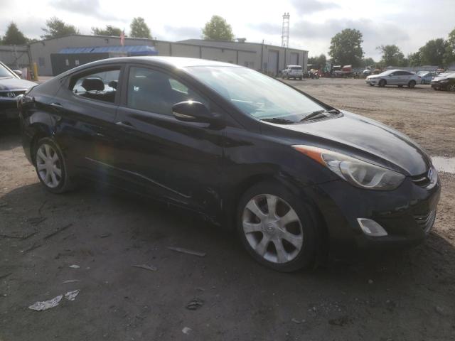 KMHDH4AE7CU277877 - 2012 HYUNDAI ELANTRA GLS BLACK photo 4