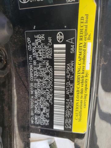 JTKDE167290302067 - 2009 TOYOTA SCION TC 黑色 照片 12