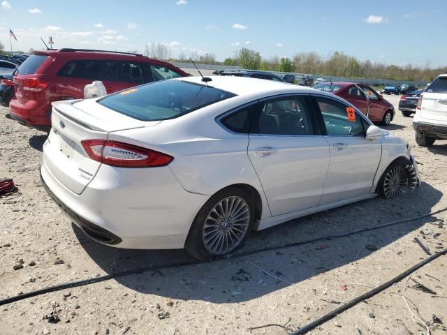 3FA6P0K9XDR214491 - 2013 FORD FUSION TITANIUM WHITE photo 3