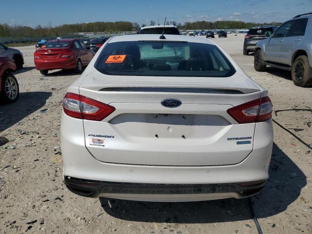 3FA6P0K9XDR214491 - 2013 FORD FUSION TITANIUM WHITE photo 6