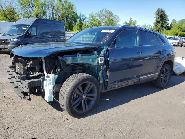 1V21E2CAXLC226151 - 2020 VOLKSWAGEN ATLAS CROS SE Bleu photo 1