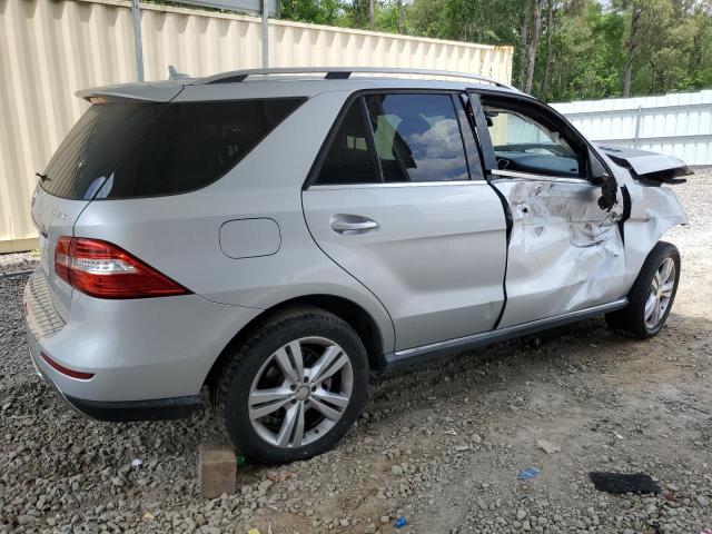4JGDA5HB2FA449146 - 2015 MERCEDES-BENZ ML 350 4MATIC SILVER photo 3