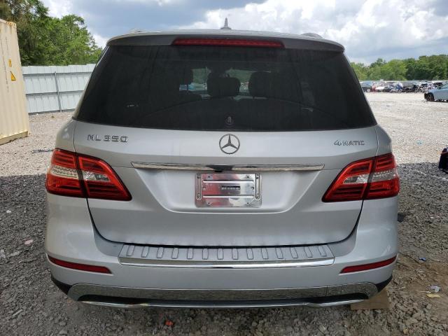 4JGDA5HB2FA449146 - 2015 MERCEDES-BENZ ML 350 4MATIC SILVER photo 6