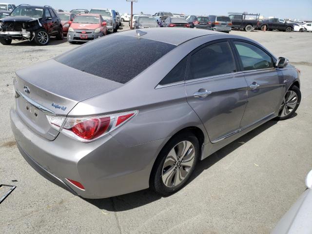 KMHEC4A42DA092438 - 2013 HYUNDAI SONATA HYBRID SILVER photo 3