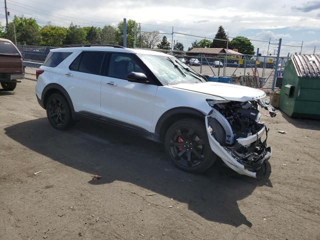 1FM5K8GC6PGA41485 - 2023 FORD EXPLORER ST WHITE photo 4