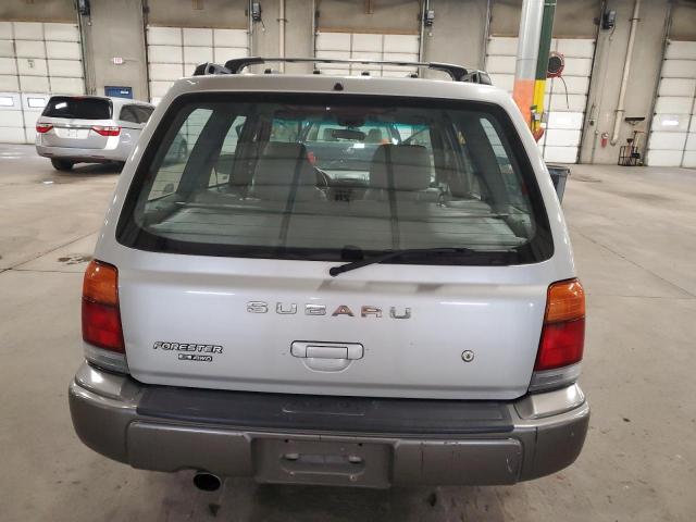 JF1SF6558YH706196 - 2000 SUBARU FORESTER S SILVER photo 6