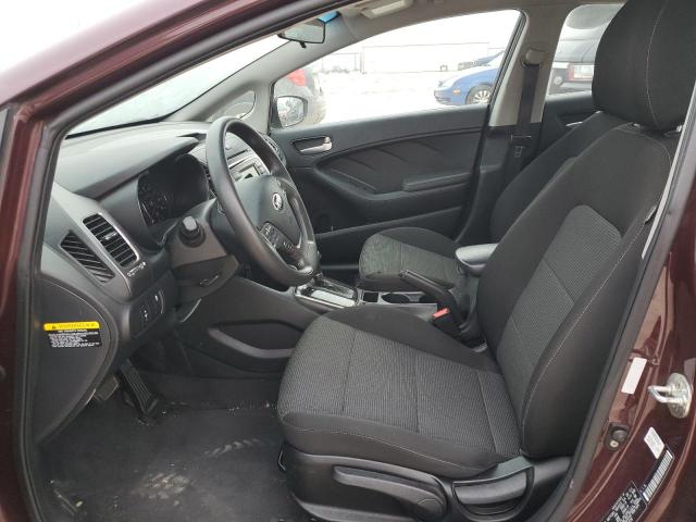 3KPFK4A7XJE224070 - 2018 KIA FORTE LX MAROON photo 7