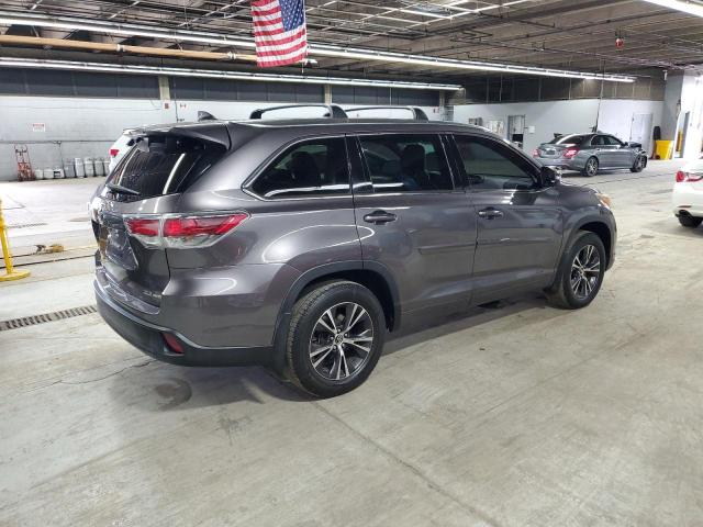 5TDJKRFH0GS500635 - 2016 TOYOTA HIGHLANDER XLE GRAY photo 3