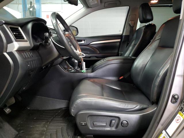 5TDJKRFH0GS500635 - 2016 TOYOTA HIGHLANDER XLE GRAY photo 7