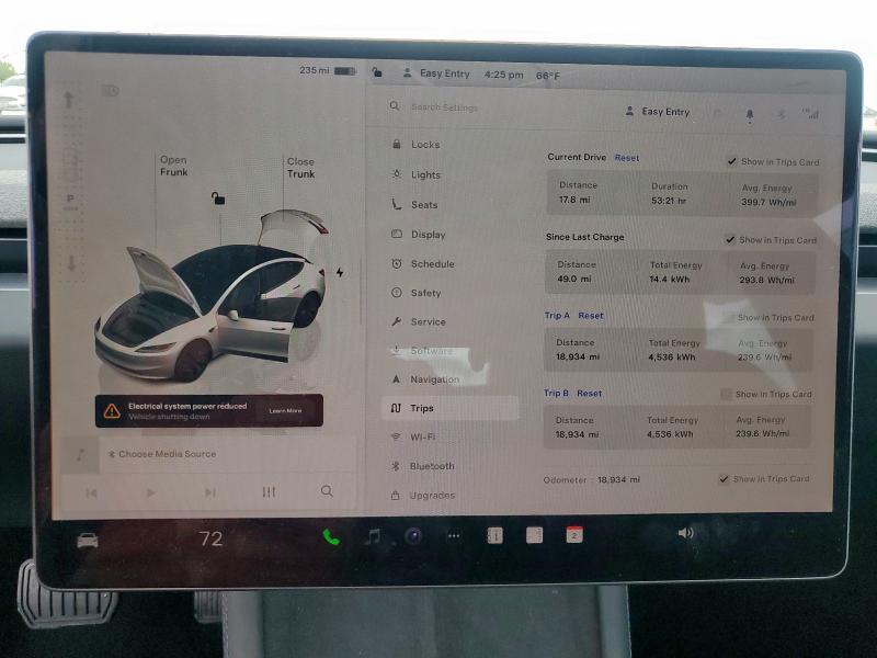 5YJ3E1EB1RF737639 - 2024 TESLA MODEL 3 白色 照片 9