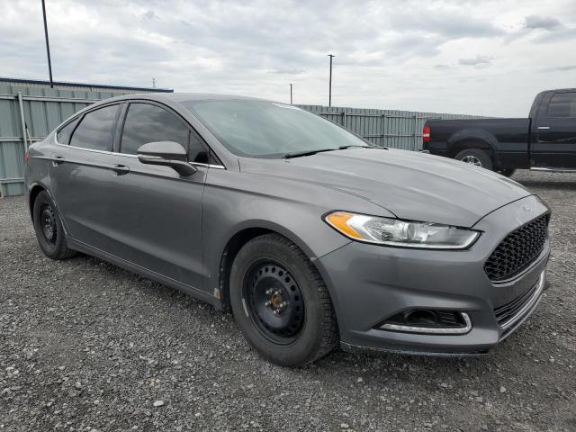 3FA6P0HR2DR366689 - 2013 FORD FUSION SE GRAY photo 4