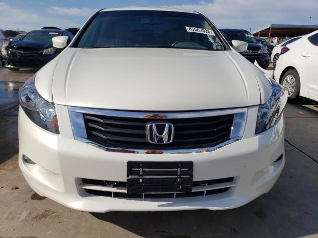 5KBCP3F87AB003389 - 2010 HONDA ACCORD EXL WHITE photo 5