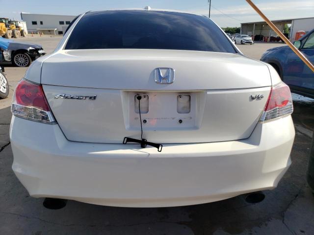 5KBCP3F87AB003389 - 2010 HONDA ACCORD EXL WHITE photo 6
