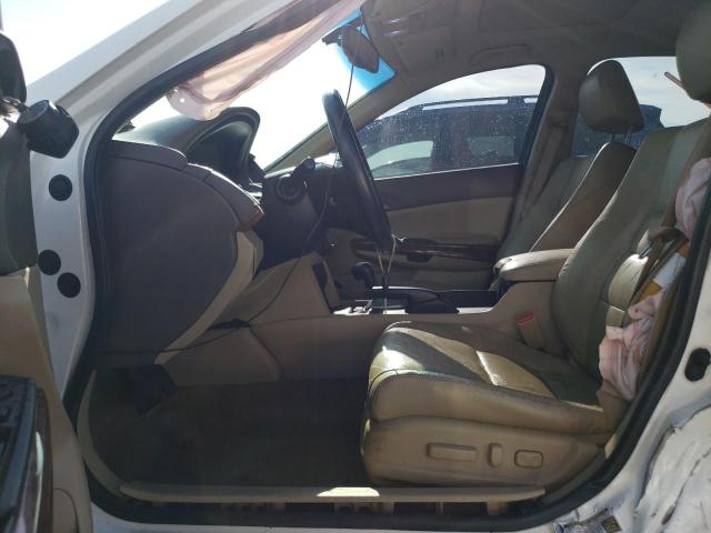 5KBCP3F87AB003389 - 2010 HONDA ACCORD EXL WHITE photo 7